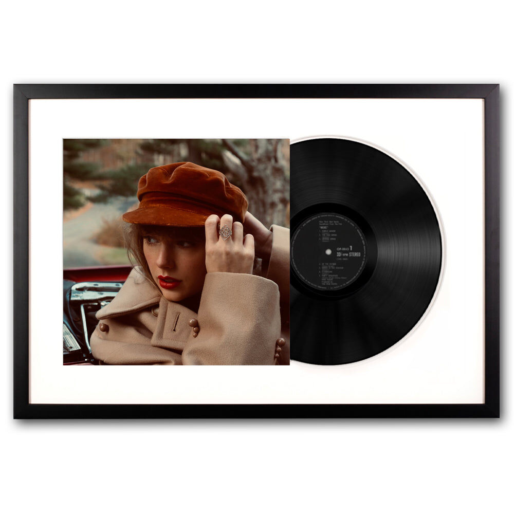 Framed Taylor Swifts Version Red Vinyl Album Art Framed Taylor Swifts Version Red Vinyl Album Art