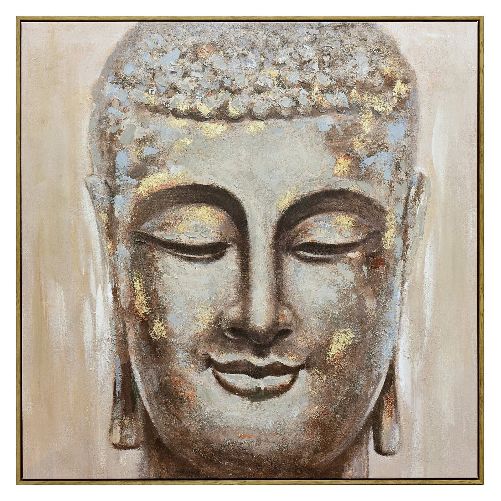 100X100cm Mystic Mettle Dark Wood Framed Canvas Wall Art 100X100cm Mystic Mettle Dark Wood Framed Canvas Wall Art