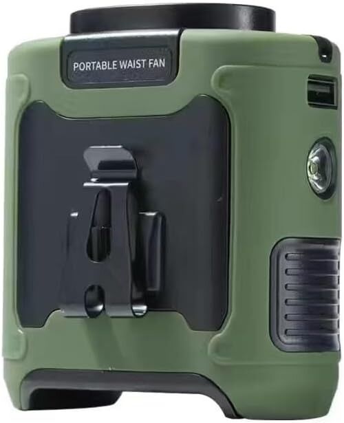 10000mAh Portable Outdoor Waist Fan Hanging Neck Strong Wind with Power Bank LED Lighting for Emergency Sports Outdoor Working 10000mAh Portable Outdoor Waist Fan Hanging Neck Strong Wind with Power Bank LED Lighting for Emergency Sports Outdoor Working