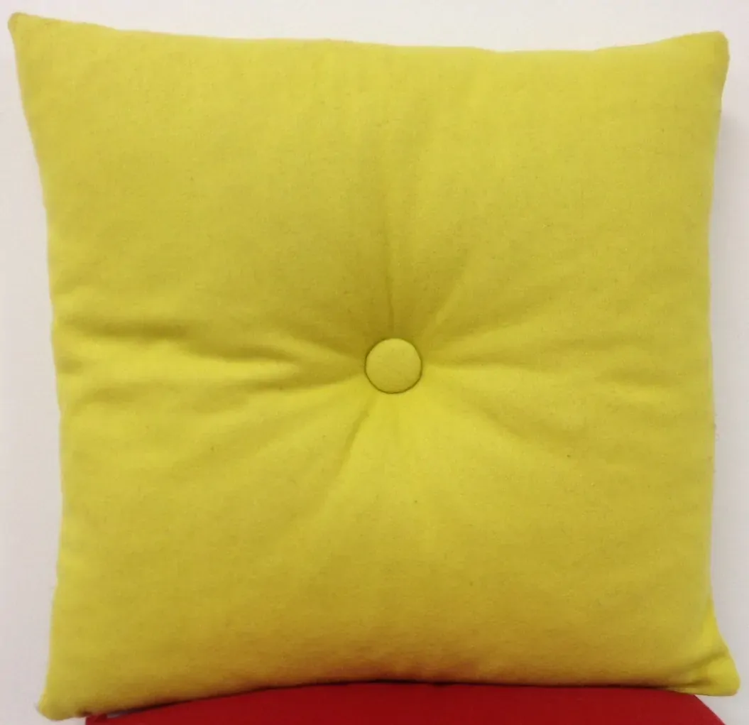 Button Mustard Yellow Pre Filled 40x40cm Cushion or Chair pad Button Mustard Yellow Pre Filled 40x40cm Cushion or Chair pad