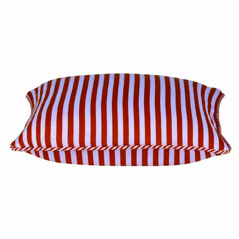 Dandi Orange & White Striped Nautical Cushion Cover 40x40cm Dandi Orange & White Striped Nautical Cushion Cover 40x40cm