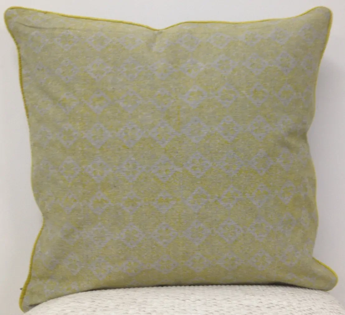 Azuk Mustard Yellow & Grey Cushion Cover Azuk Mustard Yellow & Grey Cushion Cover