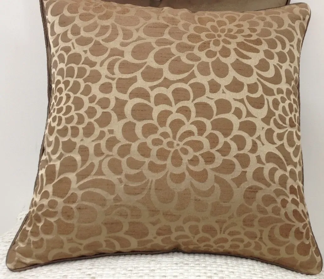 Flower Beige Petal Design Cushion Cover Flower Beige Petal Design Cushion Cover