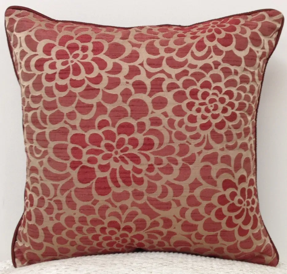 Flower Marone Petal Design Cushion Cover Maroon Flower Marone Petal Design Cushion Cover Maroon