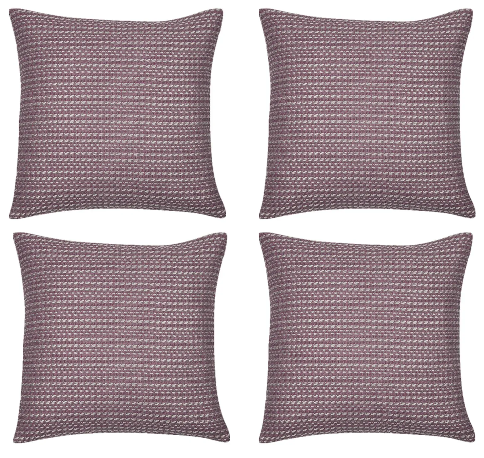 Pack of 4 Fern Rose Soft Pink & White Cushion Covers Made In Europe Pack of 4 Fern Rose Soft Pink & White Cushion Covers Made In Europe
