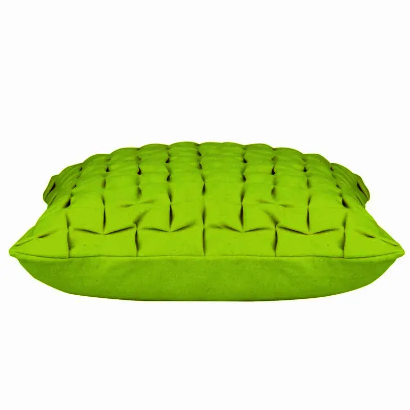 Flux Mustard Yellow 3D Textured Cushion Cover Flux Mustard Yellow 3D Textured Cushion Cover