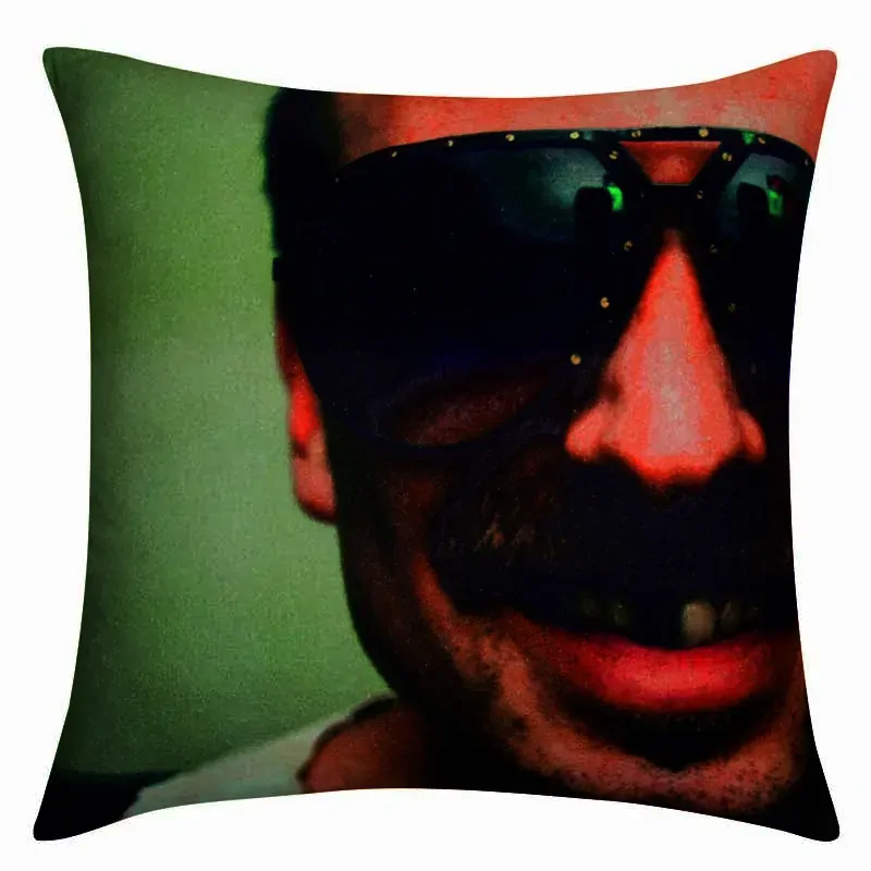 Blaze Toothless Dude Face with Sunglasses Cushion Cover Blaze Toothless Dude Face with Sunglasses Cushion Cover