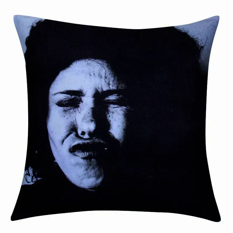 Blaze Black And White Face Cushion Cover Blaze Black And White Face Cushion Cover