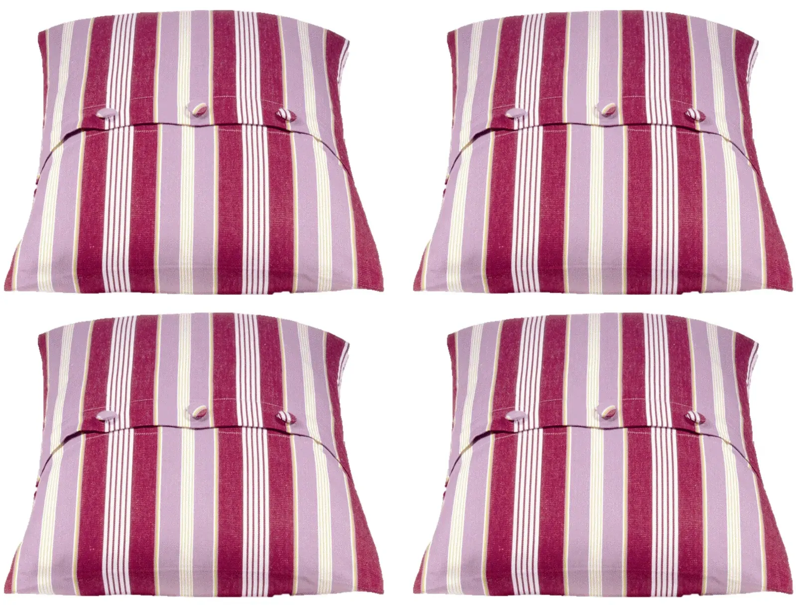 Pack of 4 Coste Fuchsia 50x50cm Striped Cushion Cover Pack of 4 Coste Fuchsia 50x50cm Striped Cushion Cover