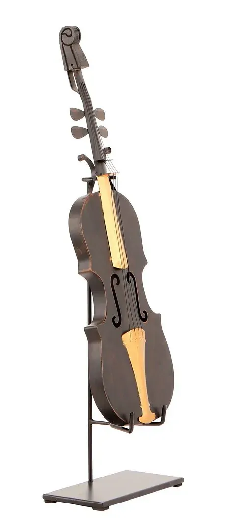 Violin Statue Display Ornament for Home Decor in Copper Finish Violin Statue Display Ornament for Home Decor in Copper Finish