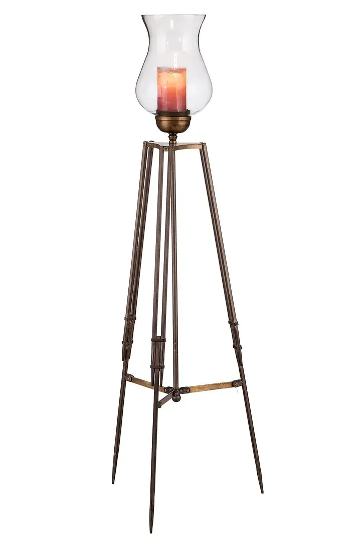 Tripod Candle Holder Floor Stand with Glass Globe Lamp Tripod Candle Holder Floor Stand with Glass Globe Lamp