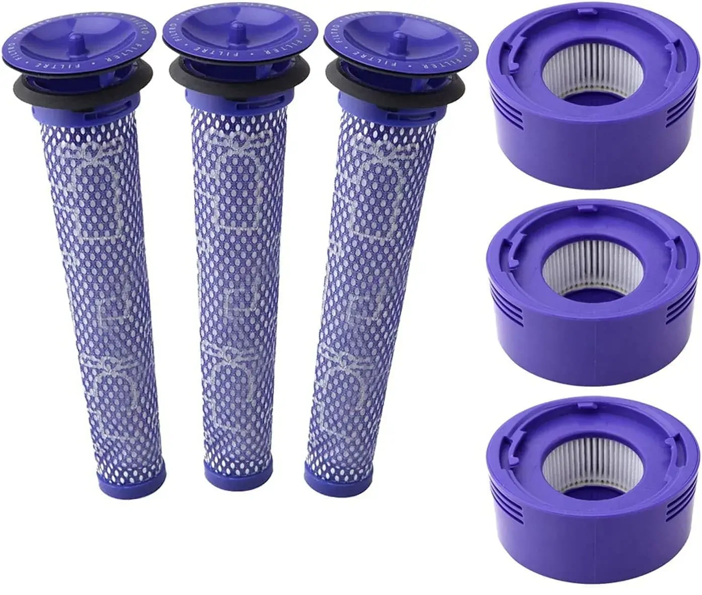 3 X Filter Kits for DYSON V7 (SV11, SV37) & V8 (SV10, SV25) Vacuum Cleaners 3 X Filter Kits for DYSON V7 (SV11, SV37) & V8 (SV10, SV25) Vacuum Cleaners