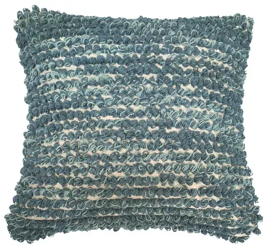 Blue lined tufted cushion cover 45x45 cm Blue lined tufted cushion cover 45x45 cm