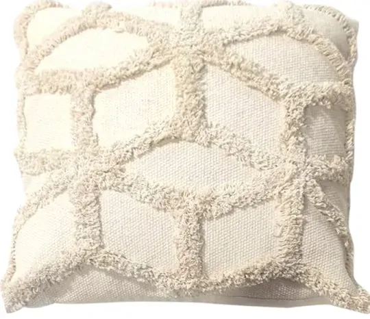 White woven cushion cover 45x45cm White woven cushion cover 45x45cm