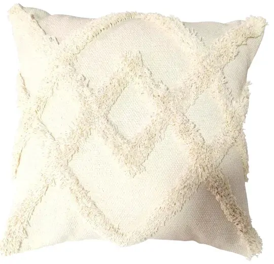 Cream cushion in embroidered design 45x45 cm Cream cushion in embroidered design 45x45 cm