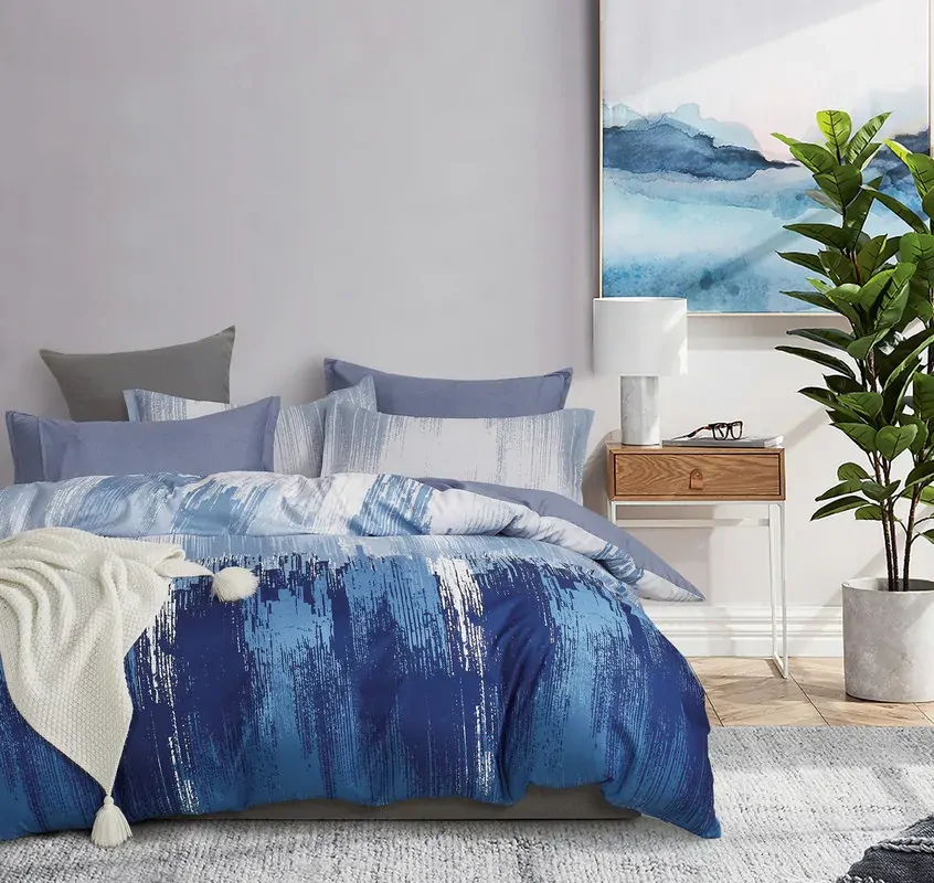 Chavez microfiber reversible quilt cover set-king size Chavez microfiber reversible quilt cover set-king size