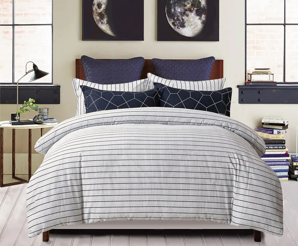 Fred 100% cotton reversible quilt cover set-king size Fred 100% cotton reversible quilt cover set-king size