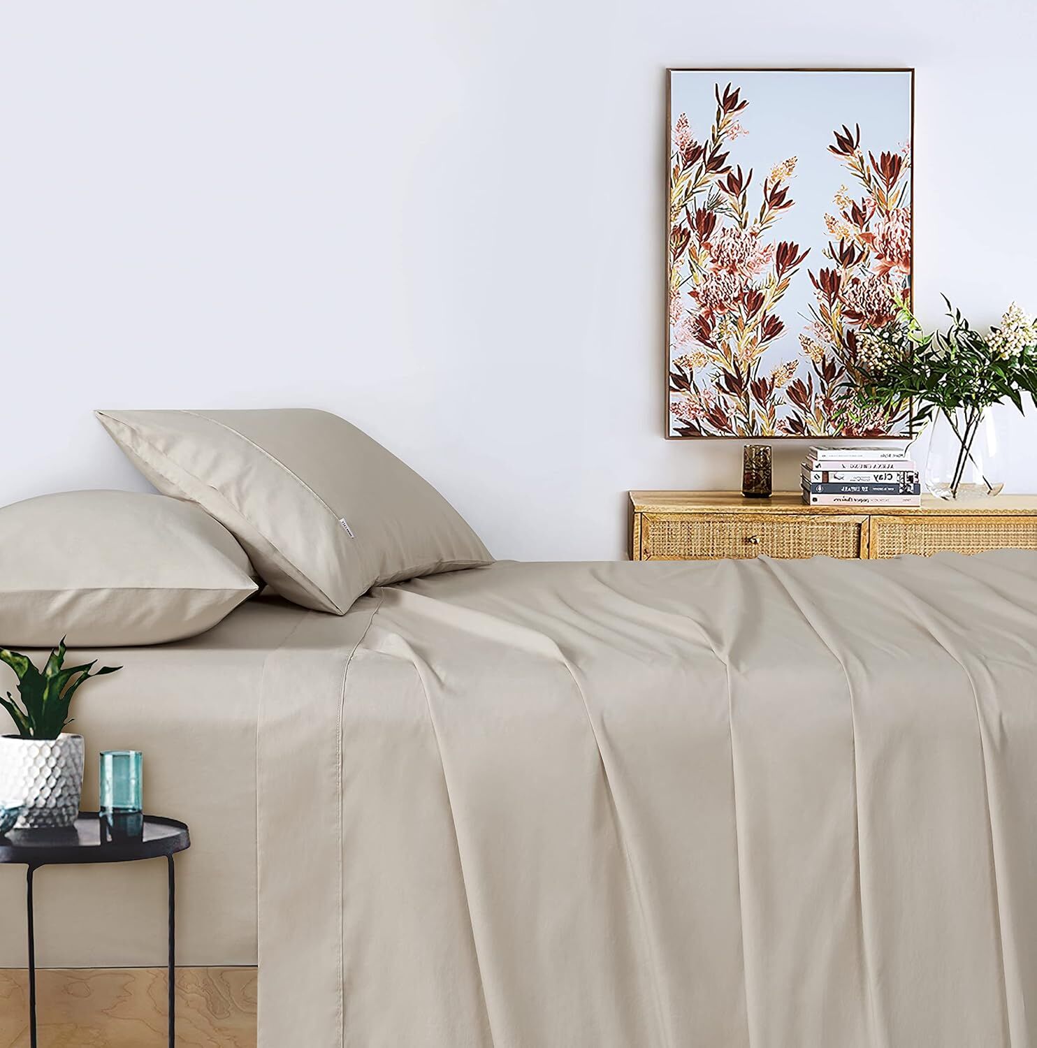 Gioia Casa Vintage Washed 100% Cotton Sheet Set with 2 Pillowcases - Natural - King Size Gioia Casa Vintage Washed 100% Cotton Sheet Set with 2 Pillowcases - Natural - King Size
