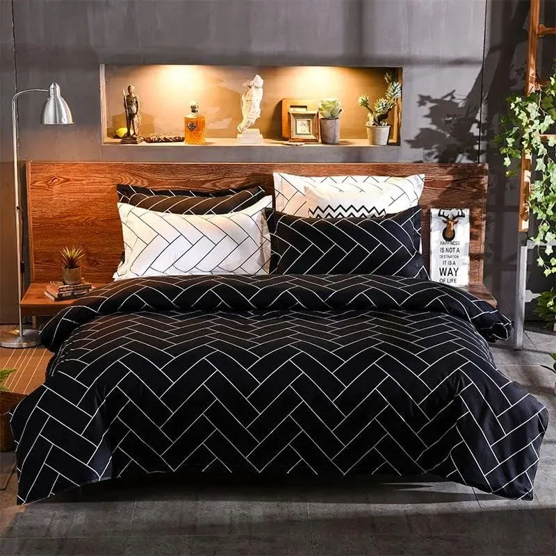 Glen microfiber reversible quilt cover set-super king size Glen microfiber reversible quilt cover set-super king size