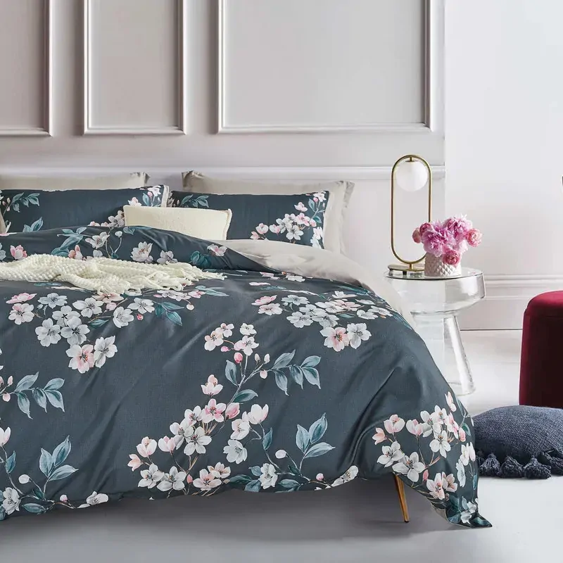 Botanical Hazel Microfibre Quilt Cover Set-super king size Botanical Hazel Microfibre Quilt Cover Set-super king size
