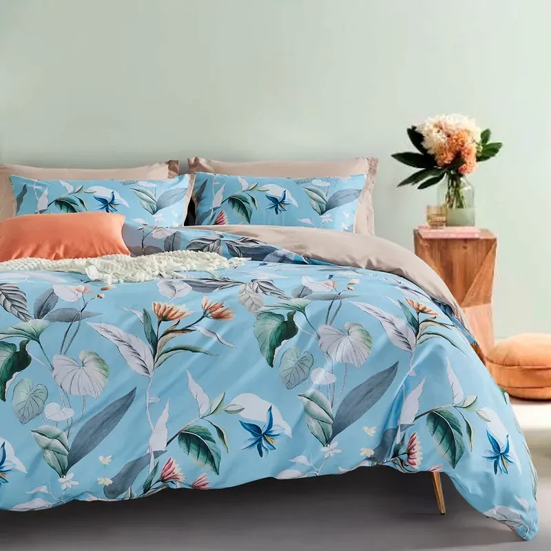 Botanical Sarah Microfibre Quilt Cover Set-super king size Botanical Sarah Microfibre Quilt Cover Set-super king size