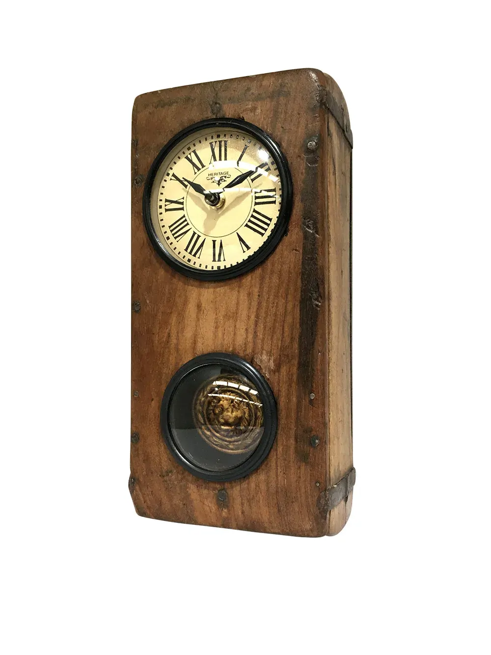 Wall Clock - Brick Mould With Pendulum Wall Clock - Brick Mould With Pendulum