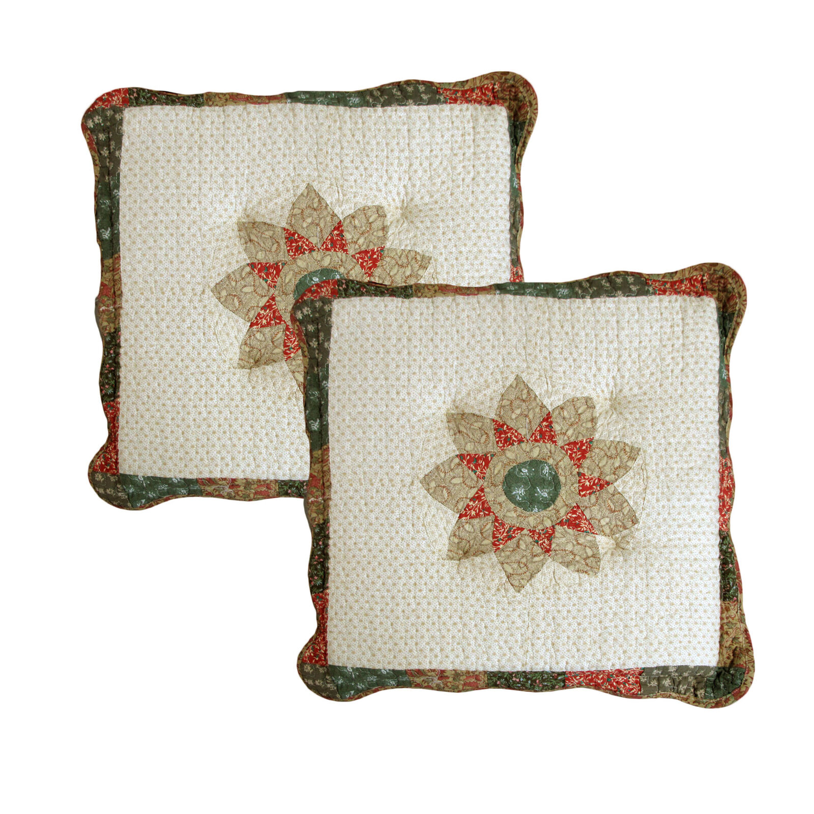 Choice Set of 2 Patchwork Floral Chair Pads 45 x 45 + 5 cm Choice Set of 2 Patchwork Floral Chair Pads 45 x 45 + 5 cm