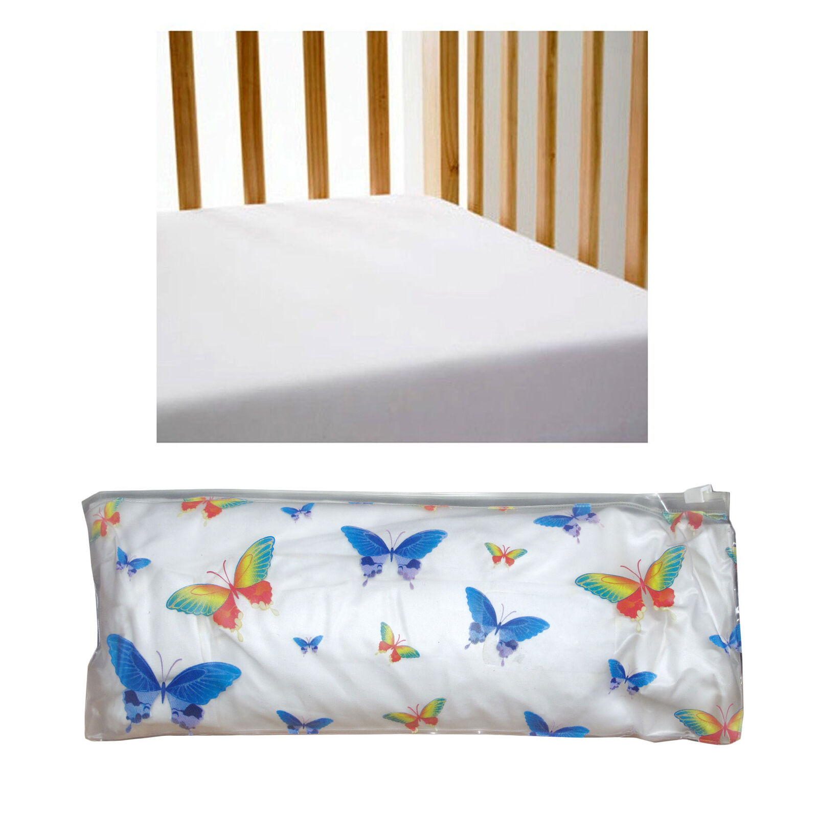Gypsy Kids 100% Cotton Large Cot Fitted Sheet White 75 x 131 + 11 cm Gypsy Kids 100% Cotton Large Cot Fitted Sheet White 75 x 131 + 11 cm