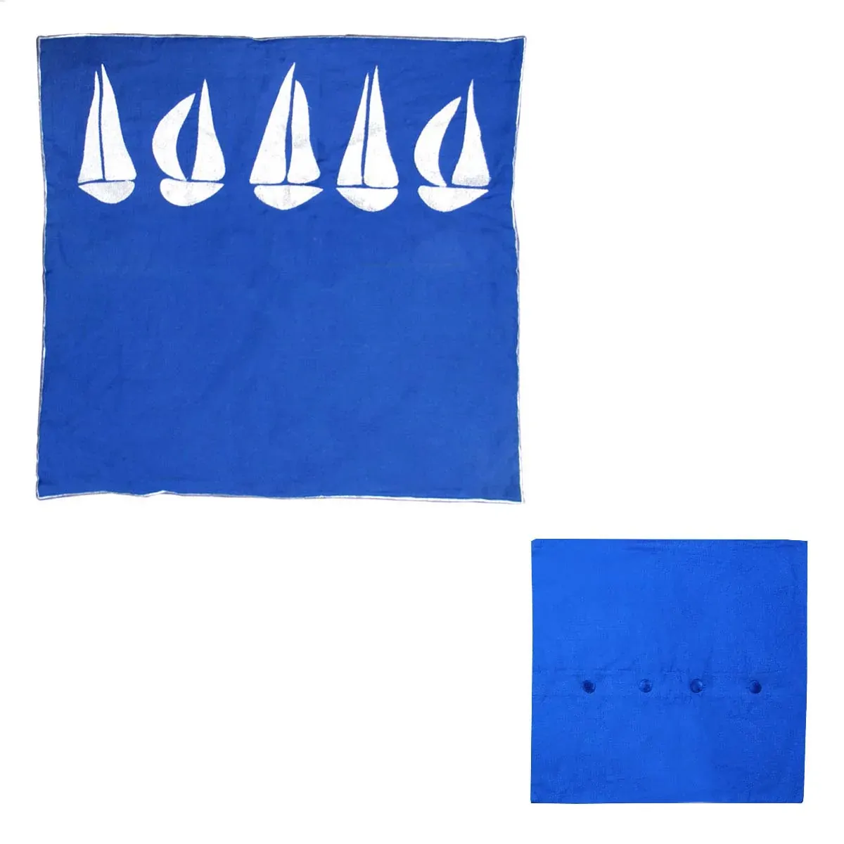 Sail Boats Cotton Embroidered European Pillowcase 65 x 65 cm Sail Boats Cotton Embroidered European Pillowcase 65 x 65 cm