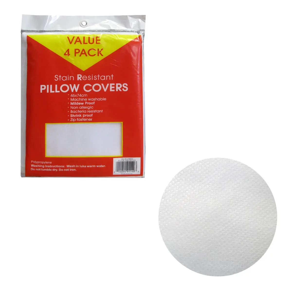 Pack of 4 Stain Resistant Pillow Protectors Pack of 4 Stain Resistant Pillow Protectors