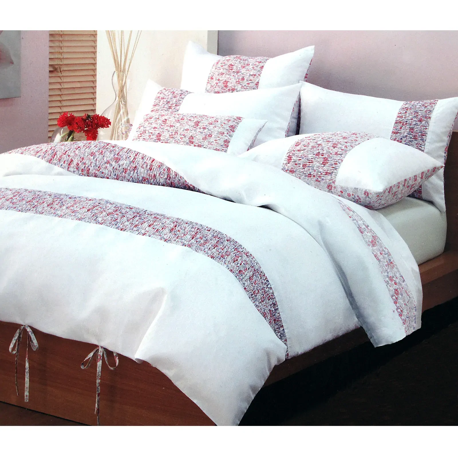 Lucy Pink Quilt Cover Set Queen Lucy Pink Quilt Cover Set Queen