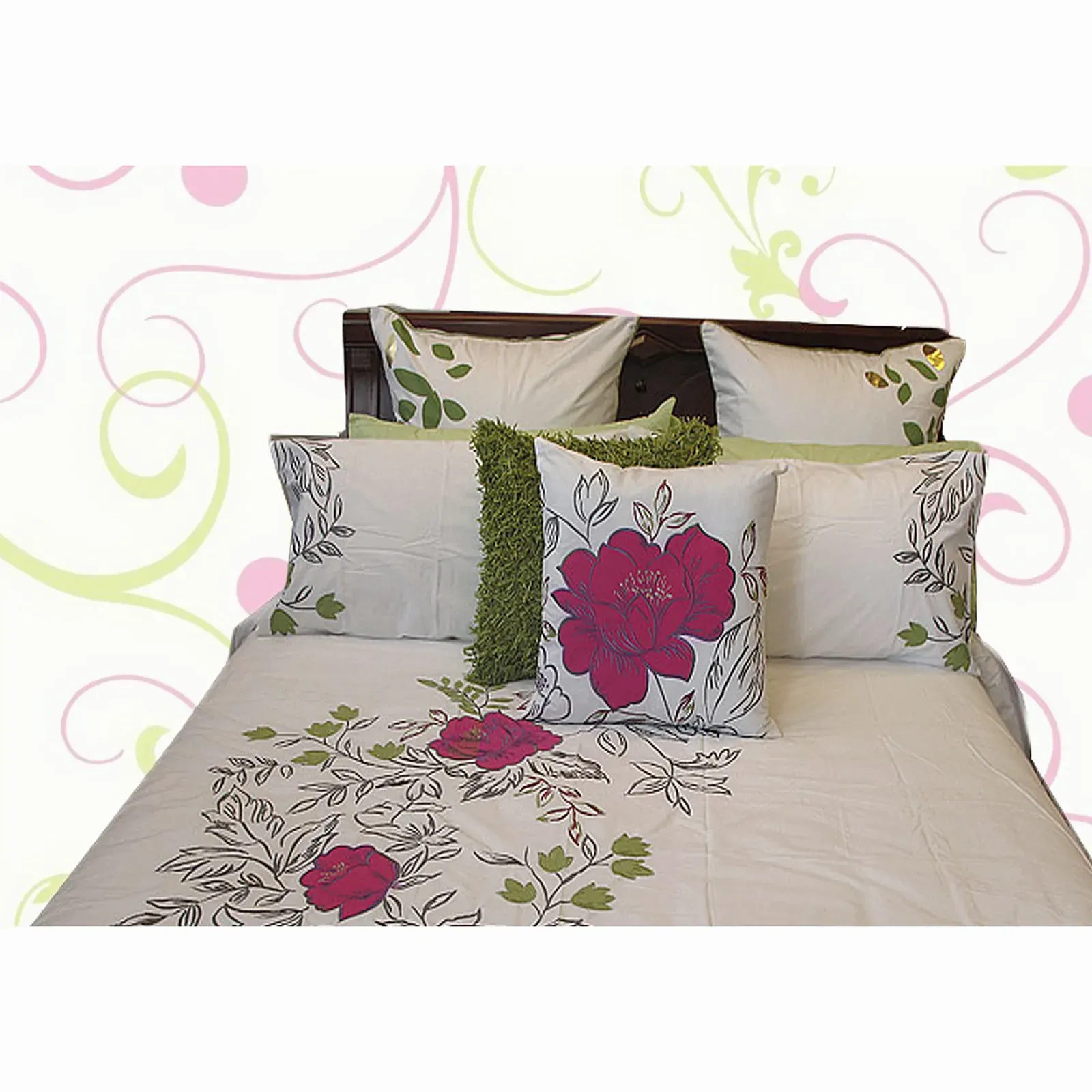Monique Embroidery Quilt Cover Set KING Monique Embroidery Quilt Cover Set KING