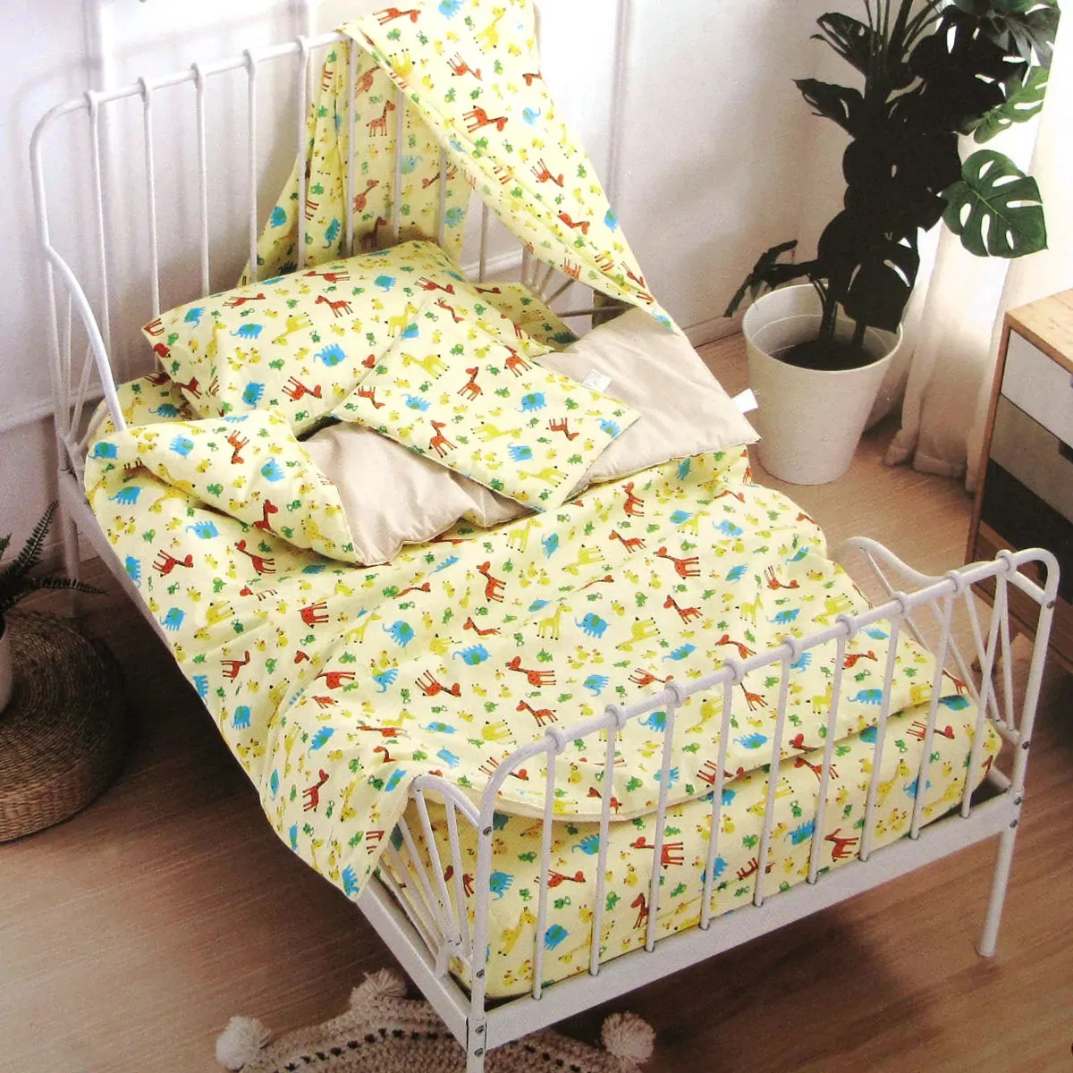 United Animal Kingdom Baby 100% Cotton Printed Sheet Set Cot Size United Animal Kingdom Baby 100% Cotton Printed Sheet Set Cot Size