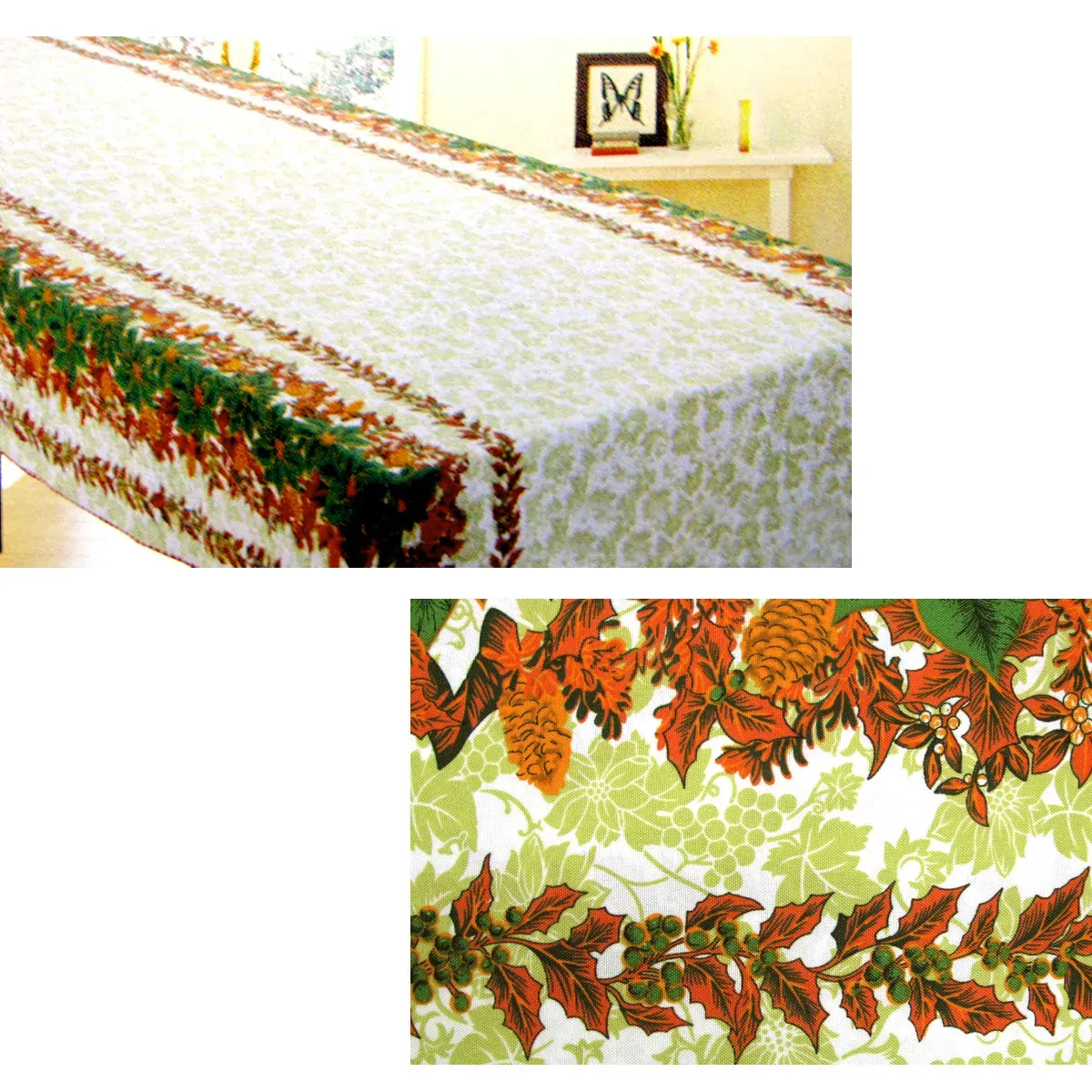Christmas Rectangular Table Cloth SD1667 150x340cm Christmas Rectangular Table Cloth SD1667 150x340cm
