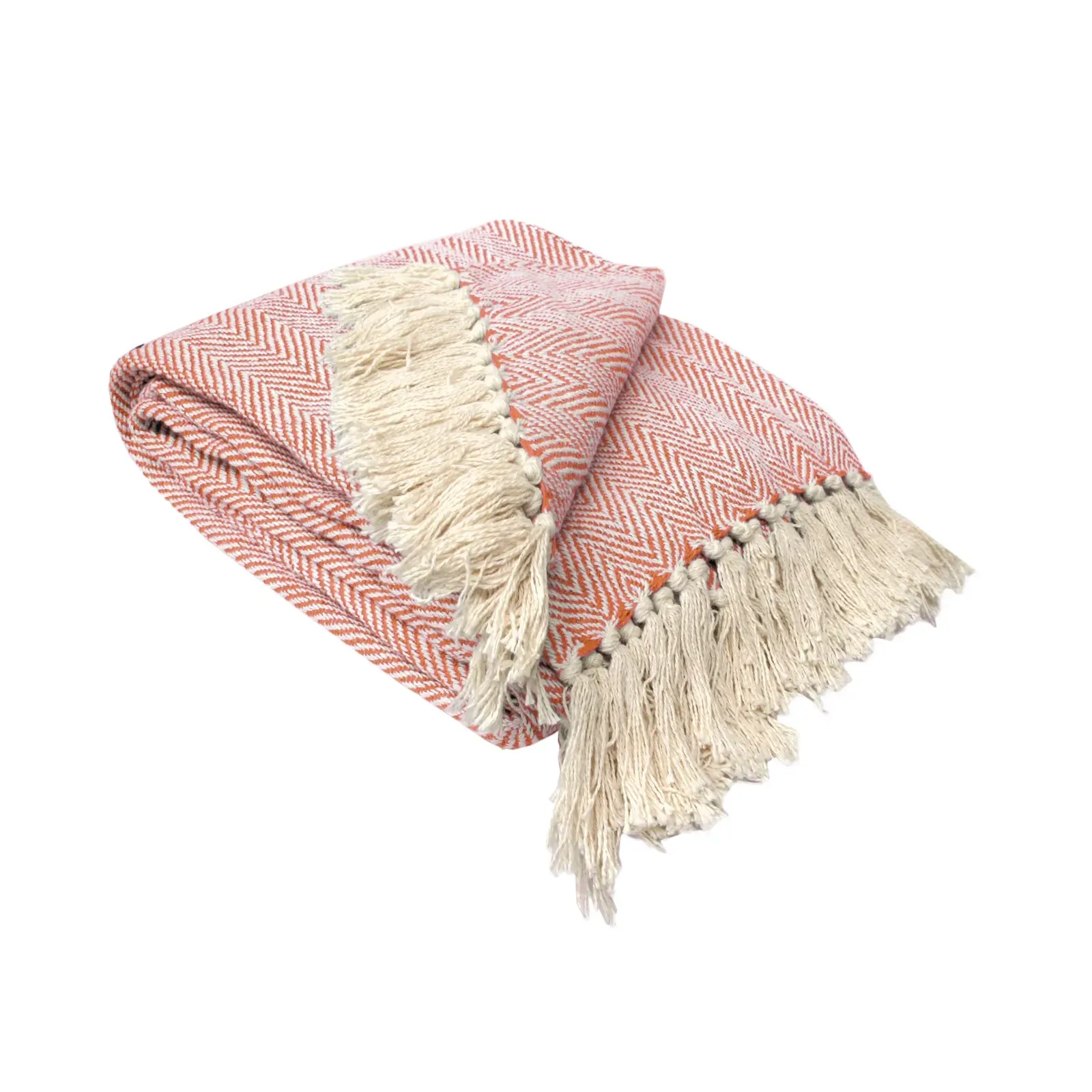 Herringbone Extra Large Throw Rug Orange Herringbone Extra Large Throw Rug Orange