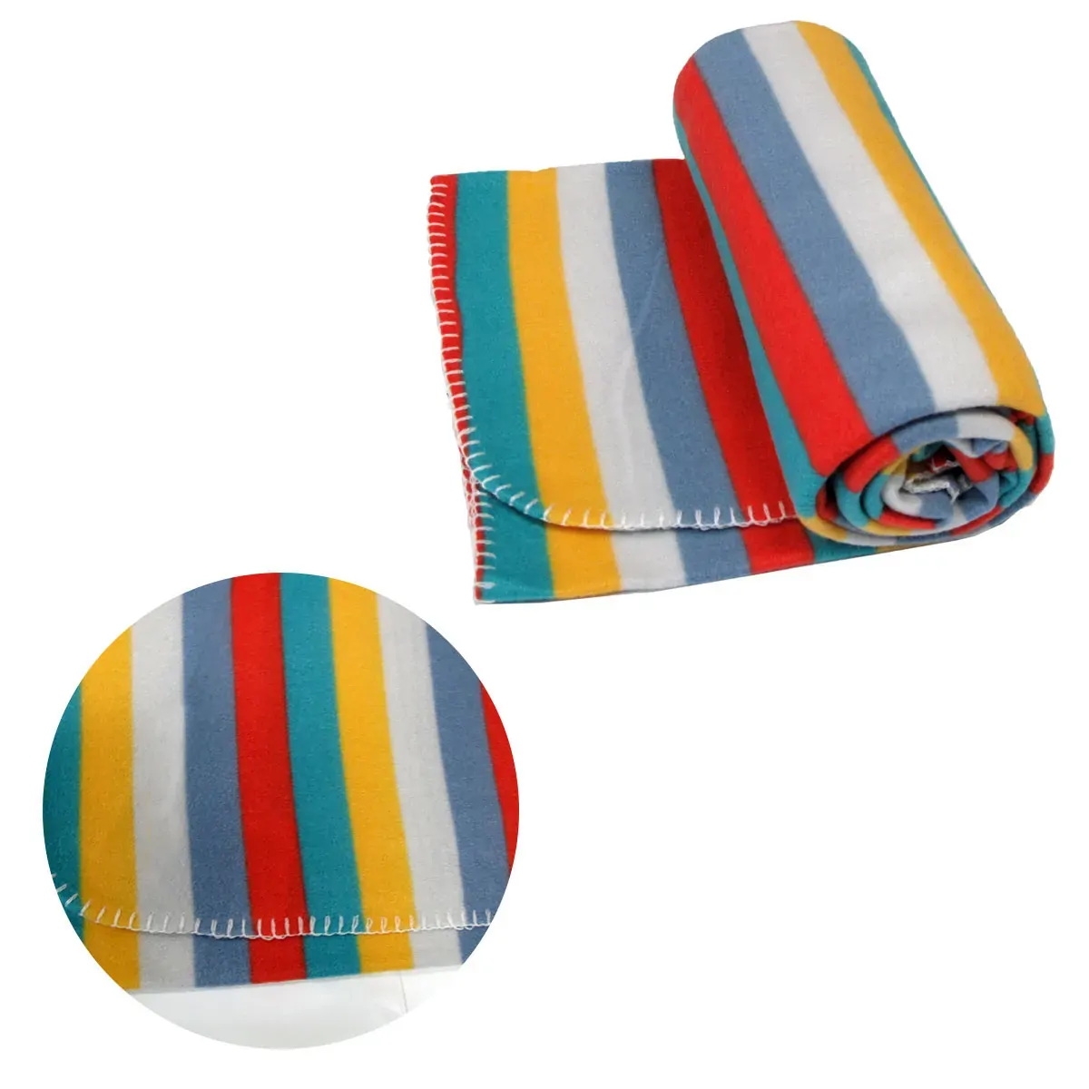 Funky Cute Polar Fleece Throw Rug Pastel Stripes Funky Cute Polar Fleece Throw Rug Pastel Stripes