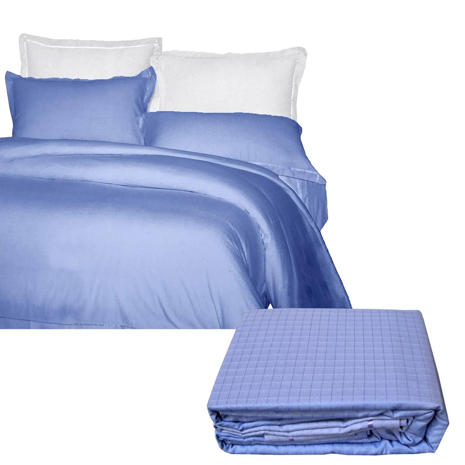 Rose Garden Checkered Lilac Quilt Cover Set King Rose Garden Checkered Lilac Quilt Cover Set King