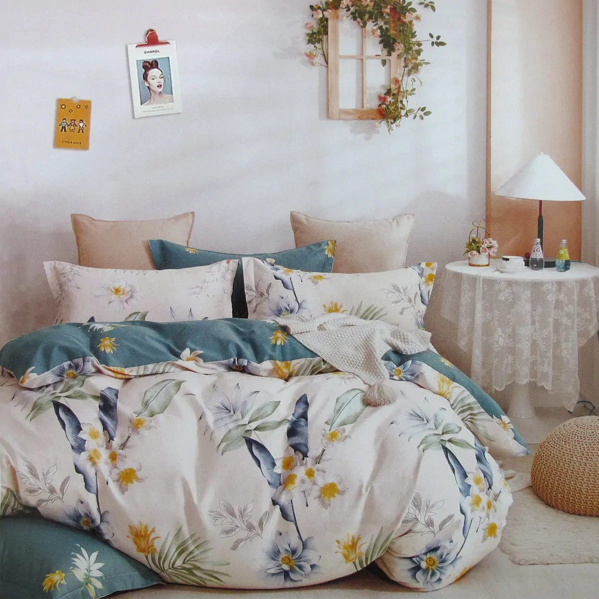Chloe Home 100% Cotton Reversible Quilt Cover Set King Chloe Home 100% Cotton Reversible Quilt Cover Set King