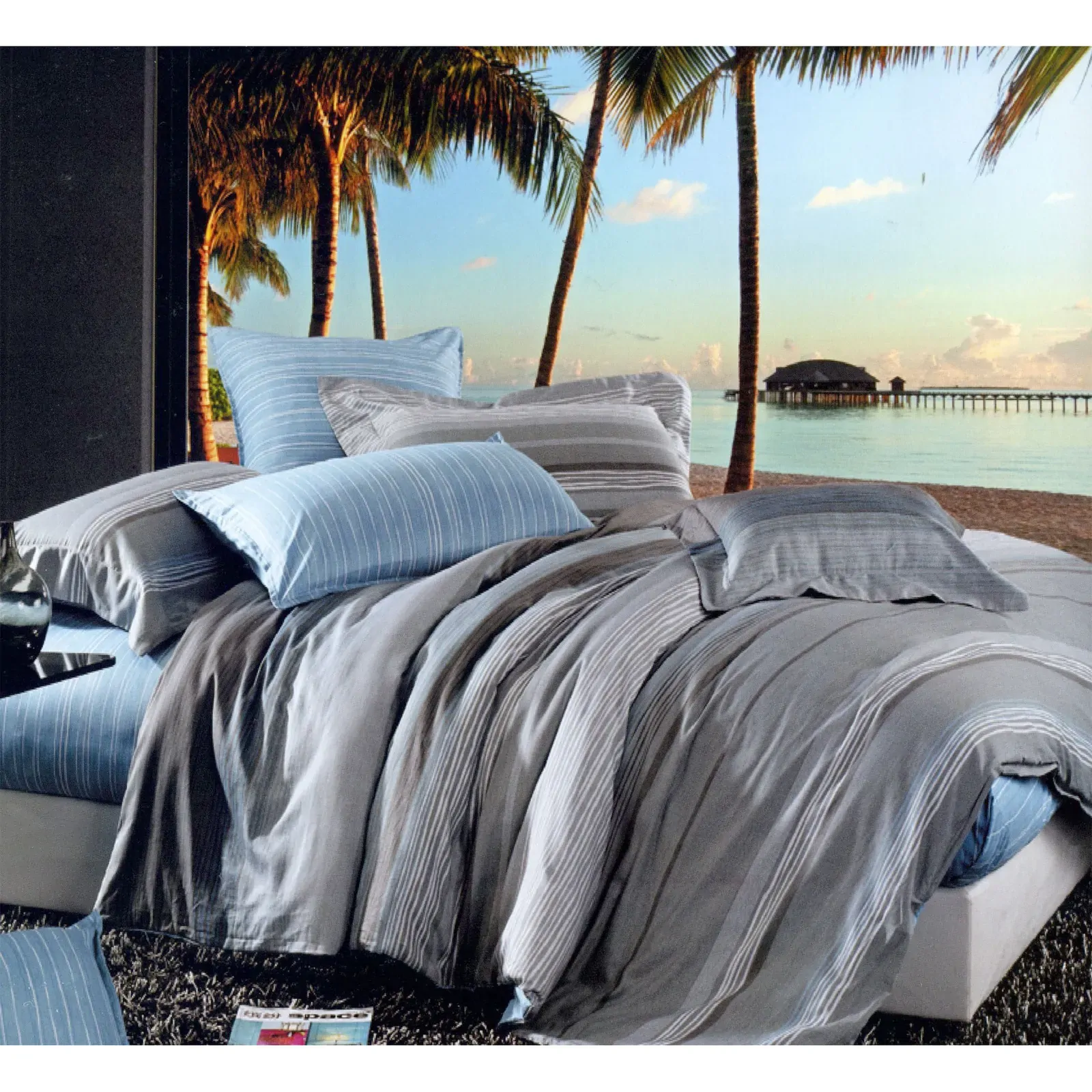 Manhattan 100% Cotton Quilt Cover Set - King Manhattan 100% Cotton Quilt Cover Set - King