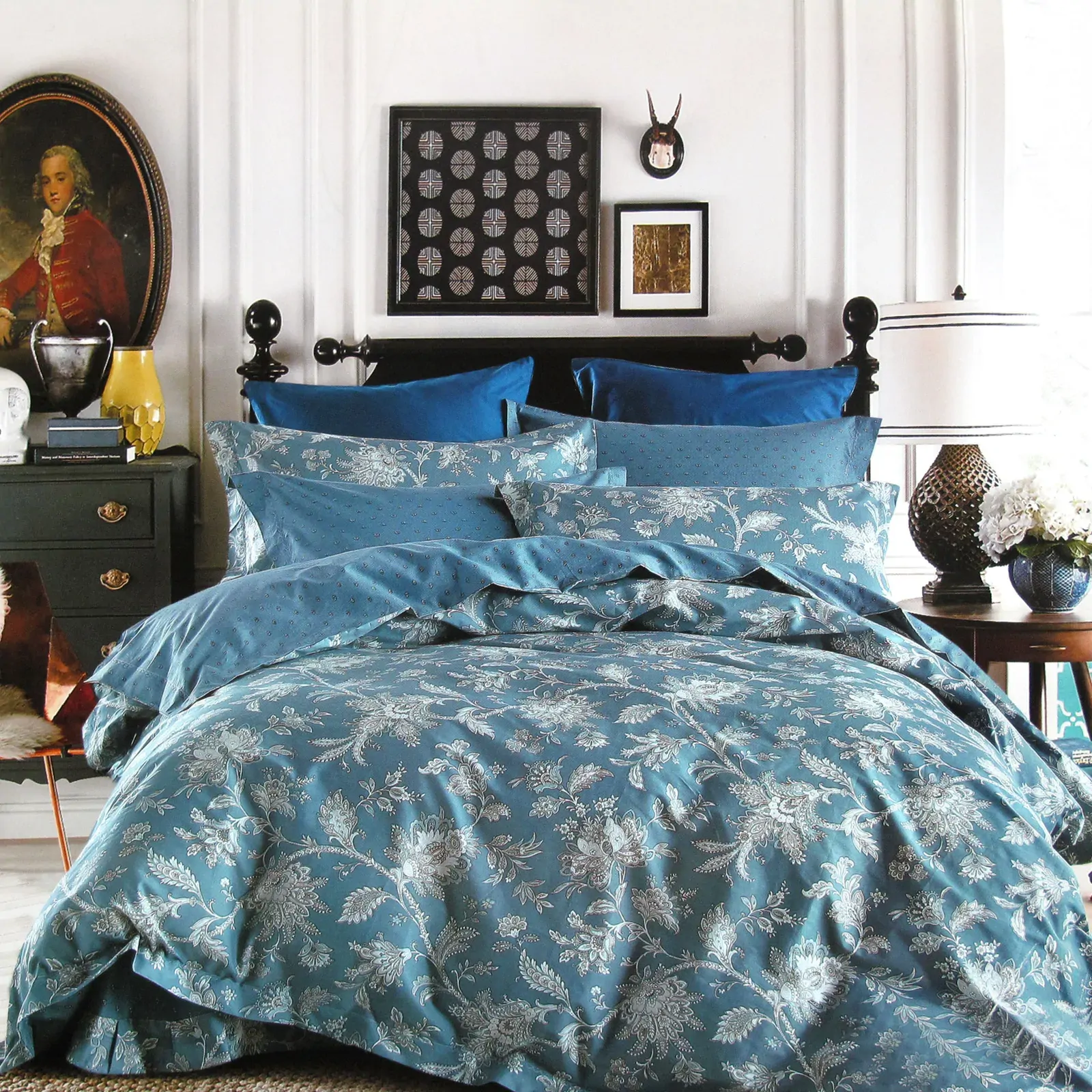 250TC Oliver Cotton Reversible Quilt Cover Set King 250TC Oliver Cotton Reversible Quilt Cover Set King