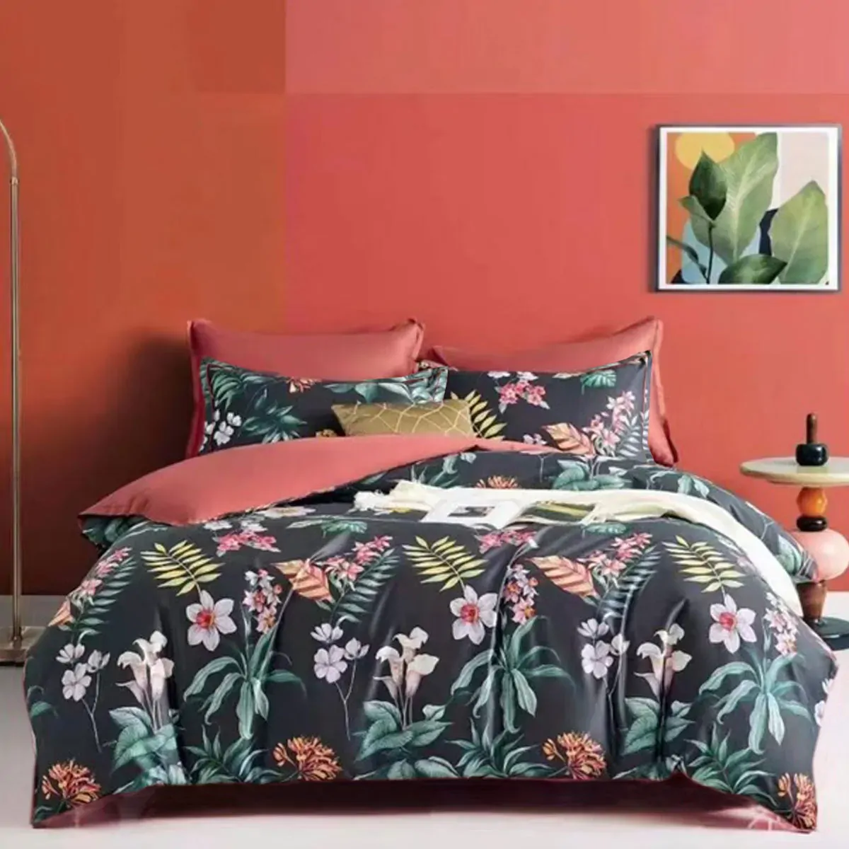 400TC Cotton Sateen Quilt Cover Set Secret Garden King 400TC Cotton Sateen Quilt Cover Set Secret Garden King