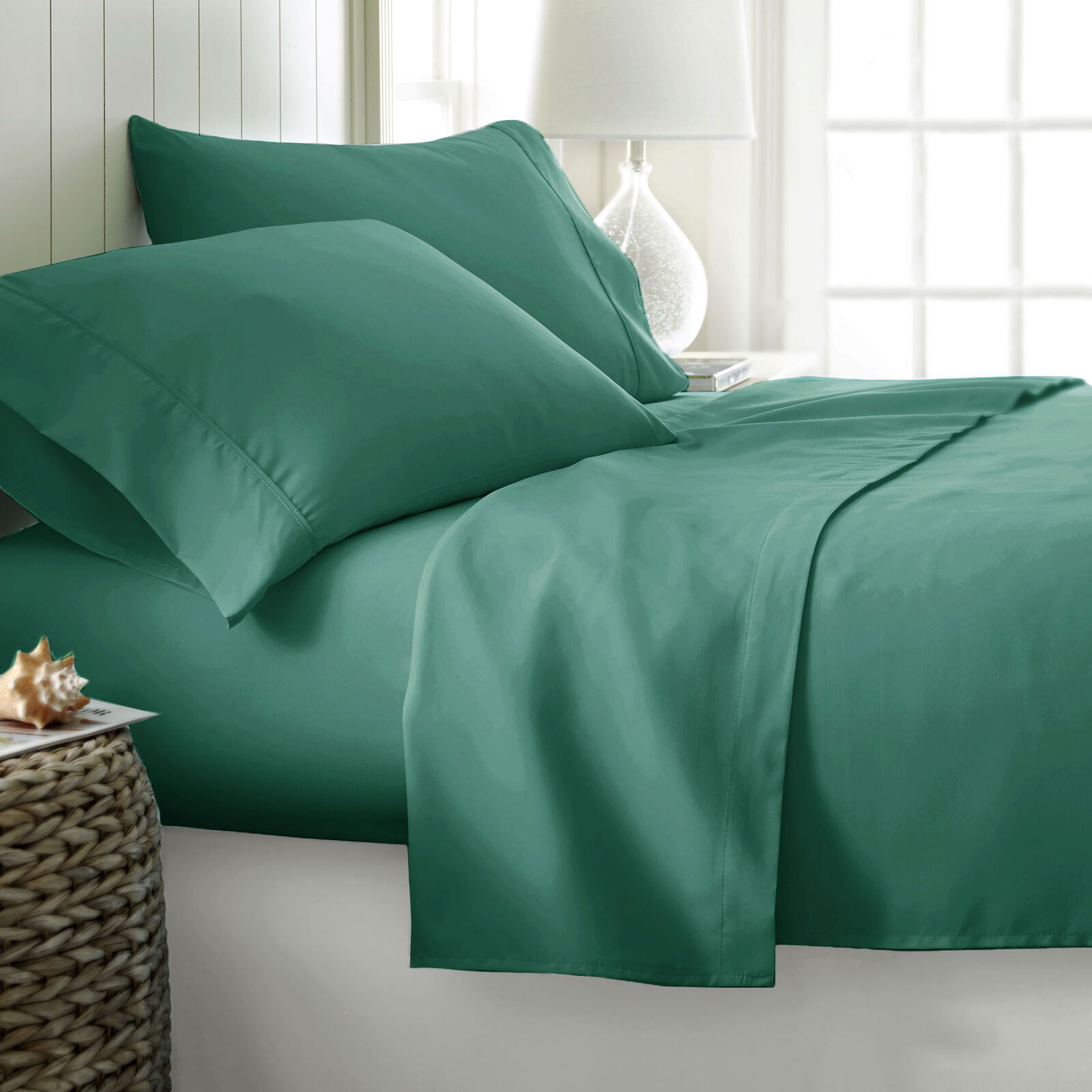 400TC Cotton Sateen Sheet Set Queen - White 400TC Cotton Sateen Sheet Set Queen - White
