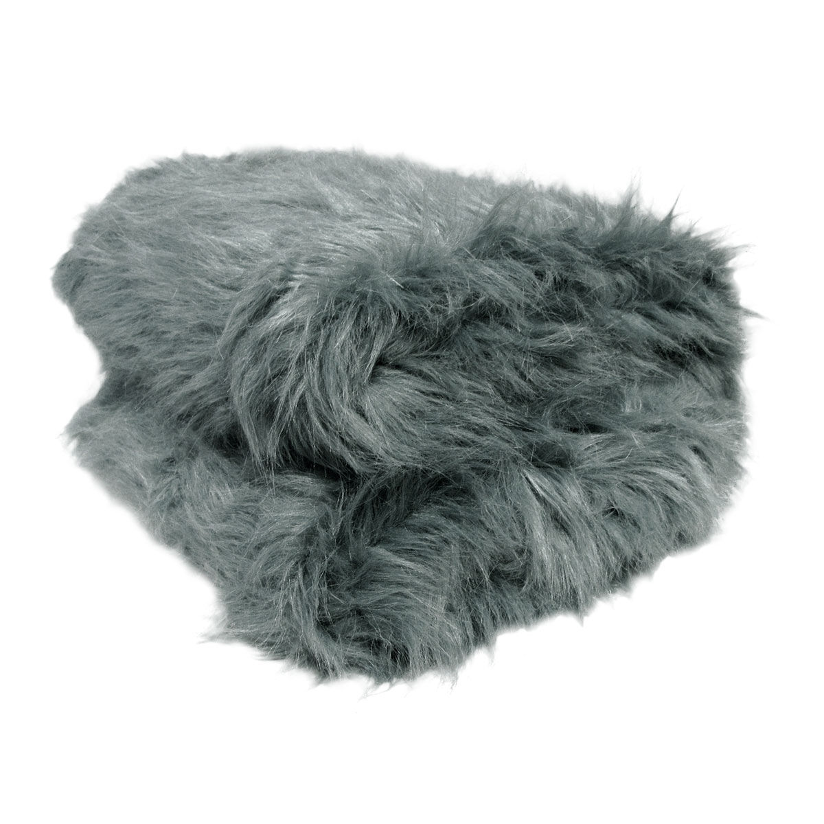 Natural Tone Faux Fur Long Hair Extra Large Throw Blanket Grey Natural Tone Faux Fur Long Hair Extra Large Throw Blanket Grey