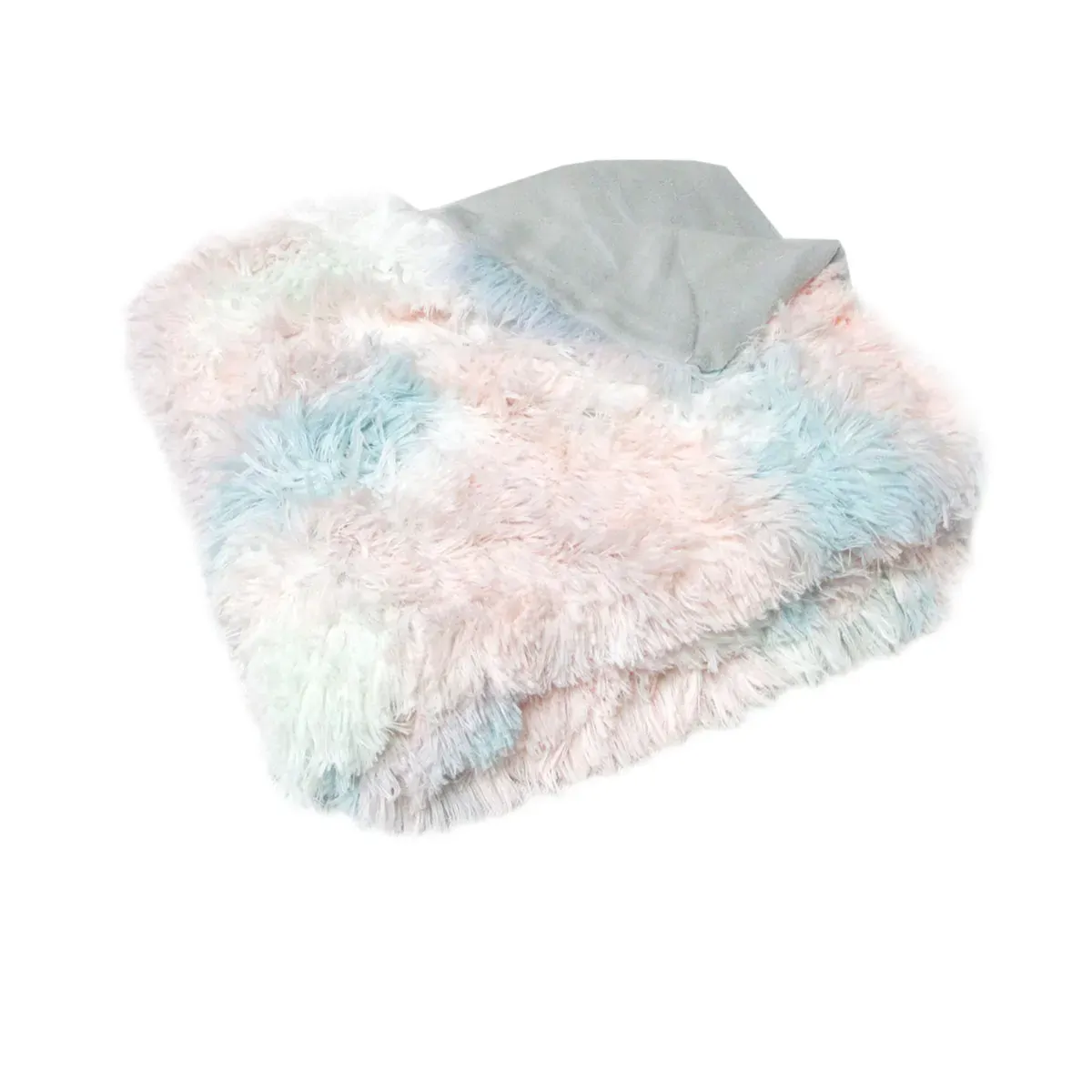 Finley Multi Colour Collection Shaggy Throw Rug 127 x 152cm Pastel Hues Finley Multi Colour Collection Shaggy Throw Rug 127 x 152cm Pastel Hues