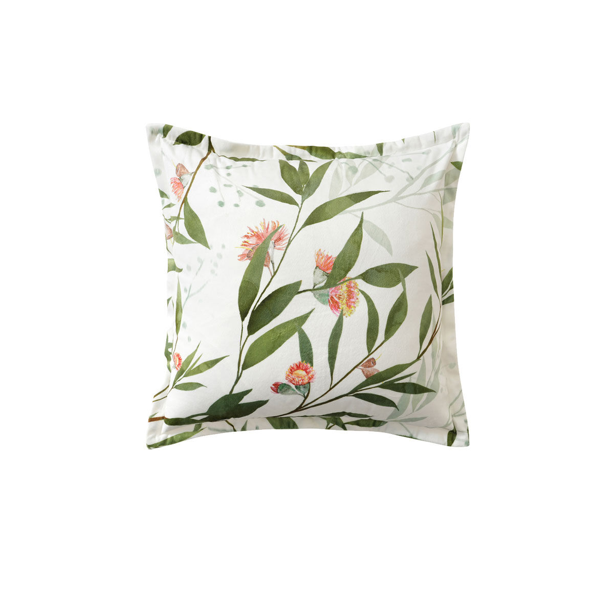 Bianca Corymbia White Velvet Square Filled Cushion 43 x 43cm Bianca Corymbia White Velvet Square Filled Cushion 43 x 43cm