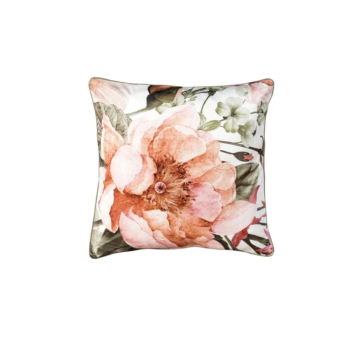 Bianca Eliana White Velvet Square Filled Cushion 43 x 43cm Bianca Eliana White Velvet Square Filled Cushion 43 x 43cm