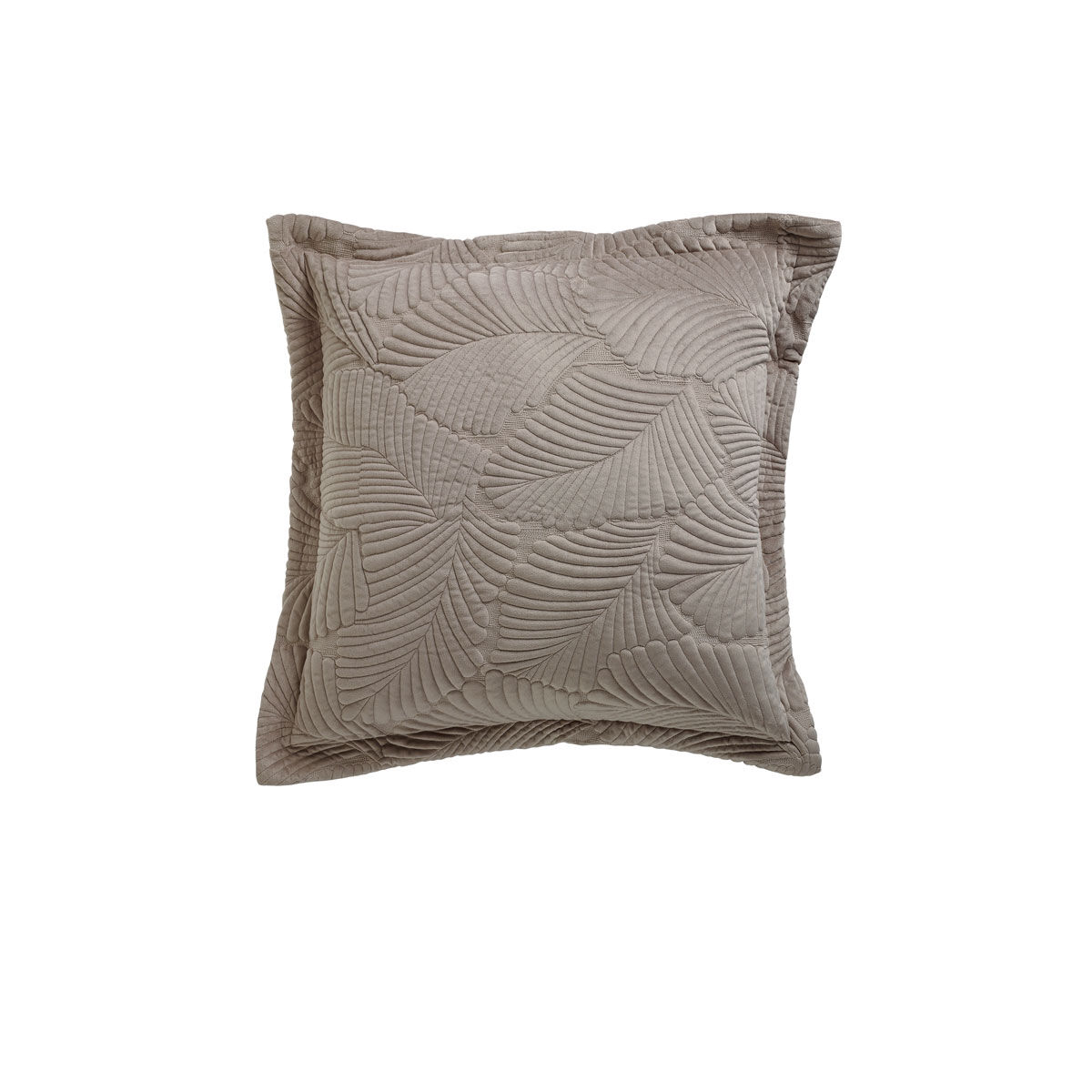 Bianca Kairo Taupe Square Filled Cushion Bianca Kairo Taupe Square Filled Cushion