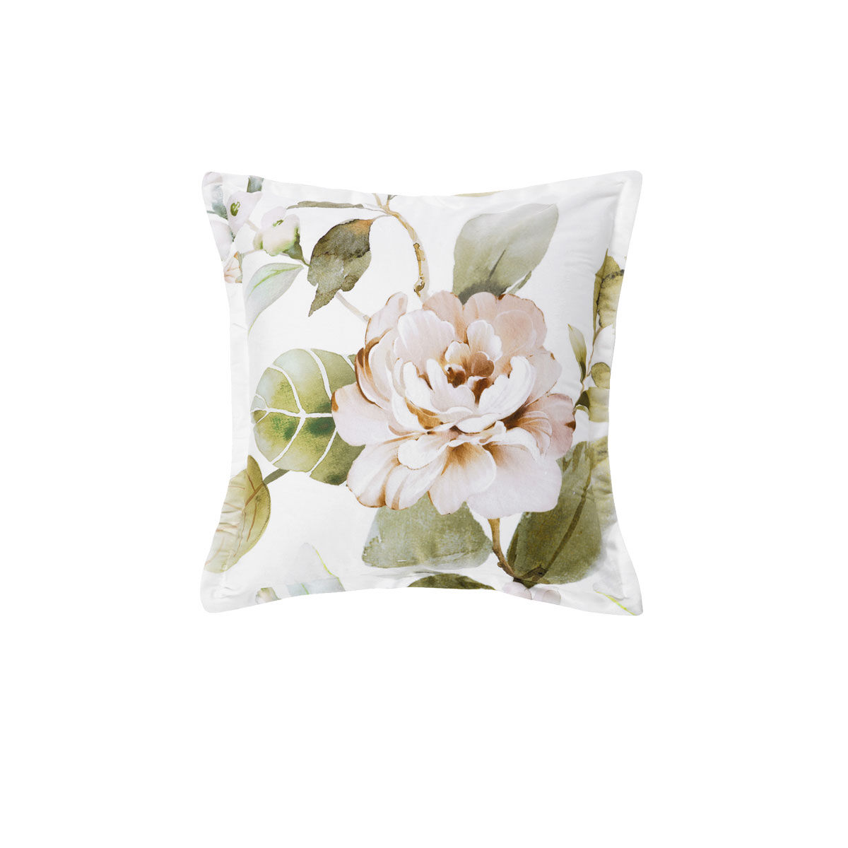 Bianca Rosalia White Square Filled Cushion 43 x 43cm Bianca Rosalia White Square Filled Cushion 43 x 43cm
