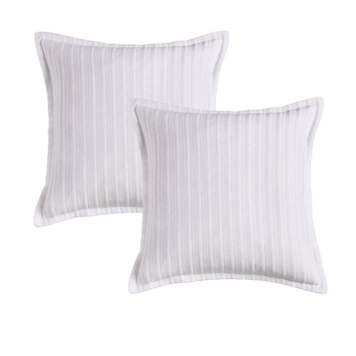 Bianca Pair of Evora White European Pillowcases Bianca Pair of Evora White European Pillowcases