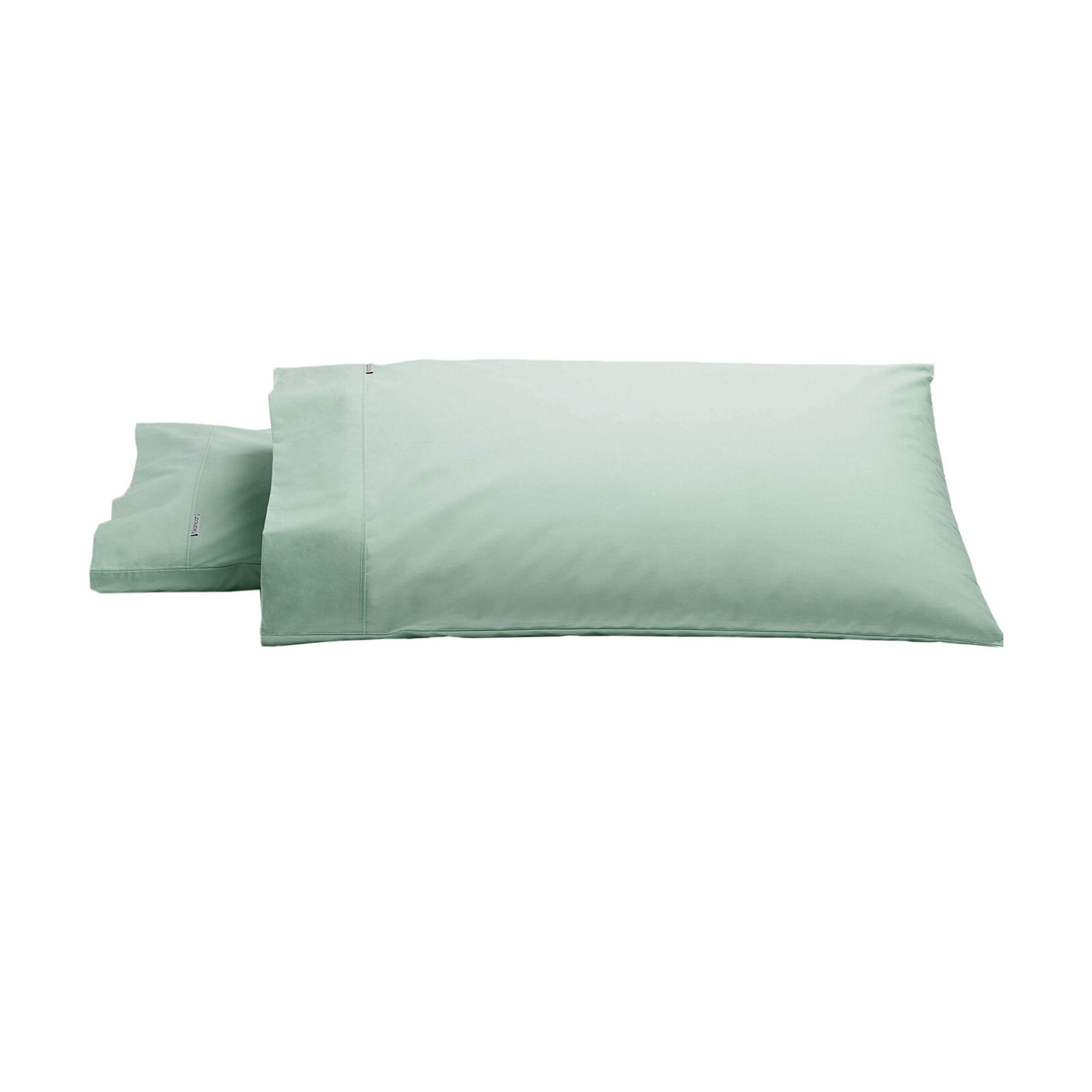 Bianca Pair of Heston Cotton Percale Standard Pillowcases Stone Bianca Pair of Heston Cotton Percale Standard Pillowcases Stone